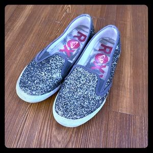 🤍Roxy Pewter Glitter Flats🤍